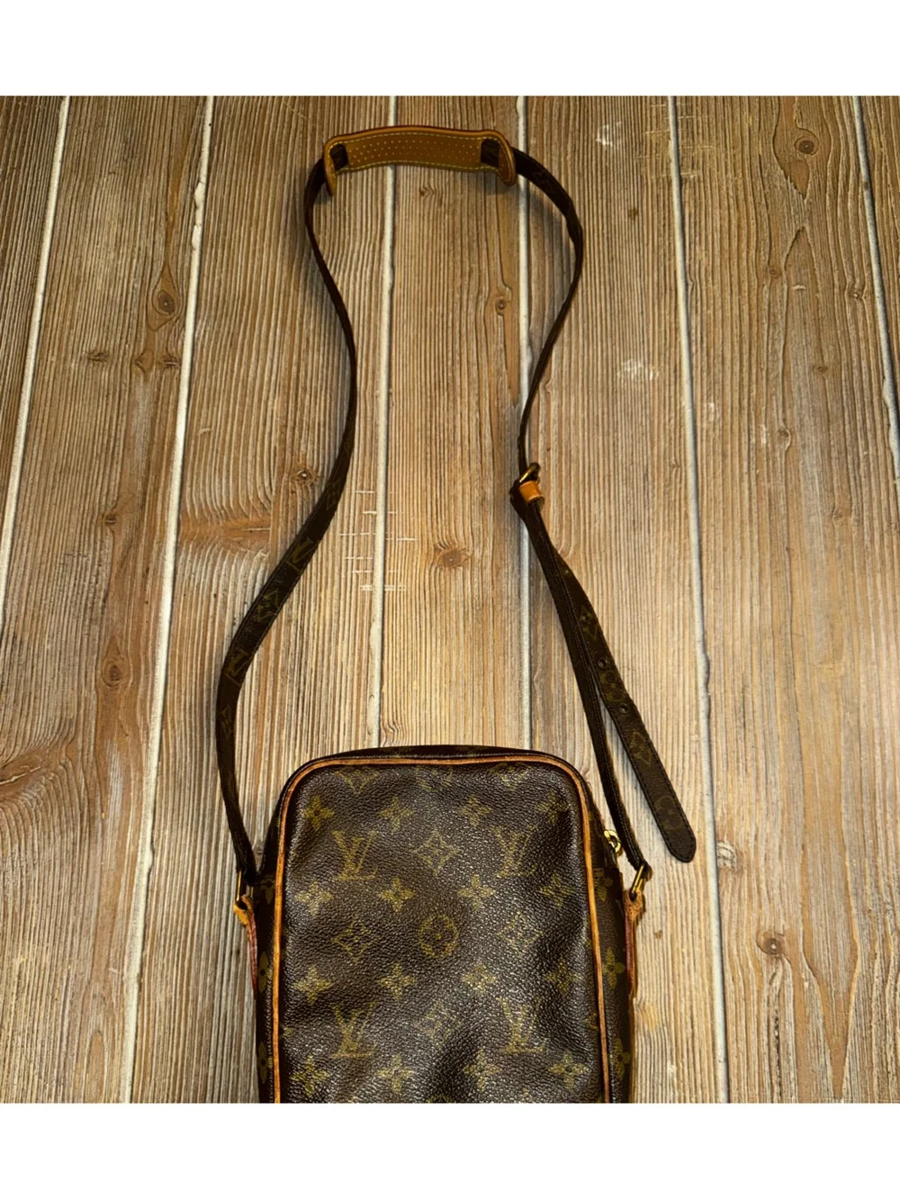 Authentic Vintage Louis Vuitton Monogram Amazone Crossbody Bag with LV bust bag